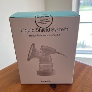 New/sealed Pumpables liquid shield system breast pump accessory kit 17mm